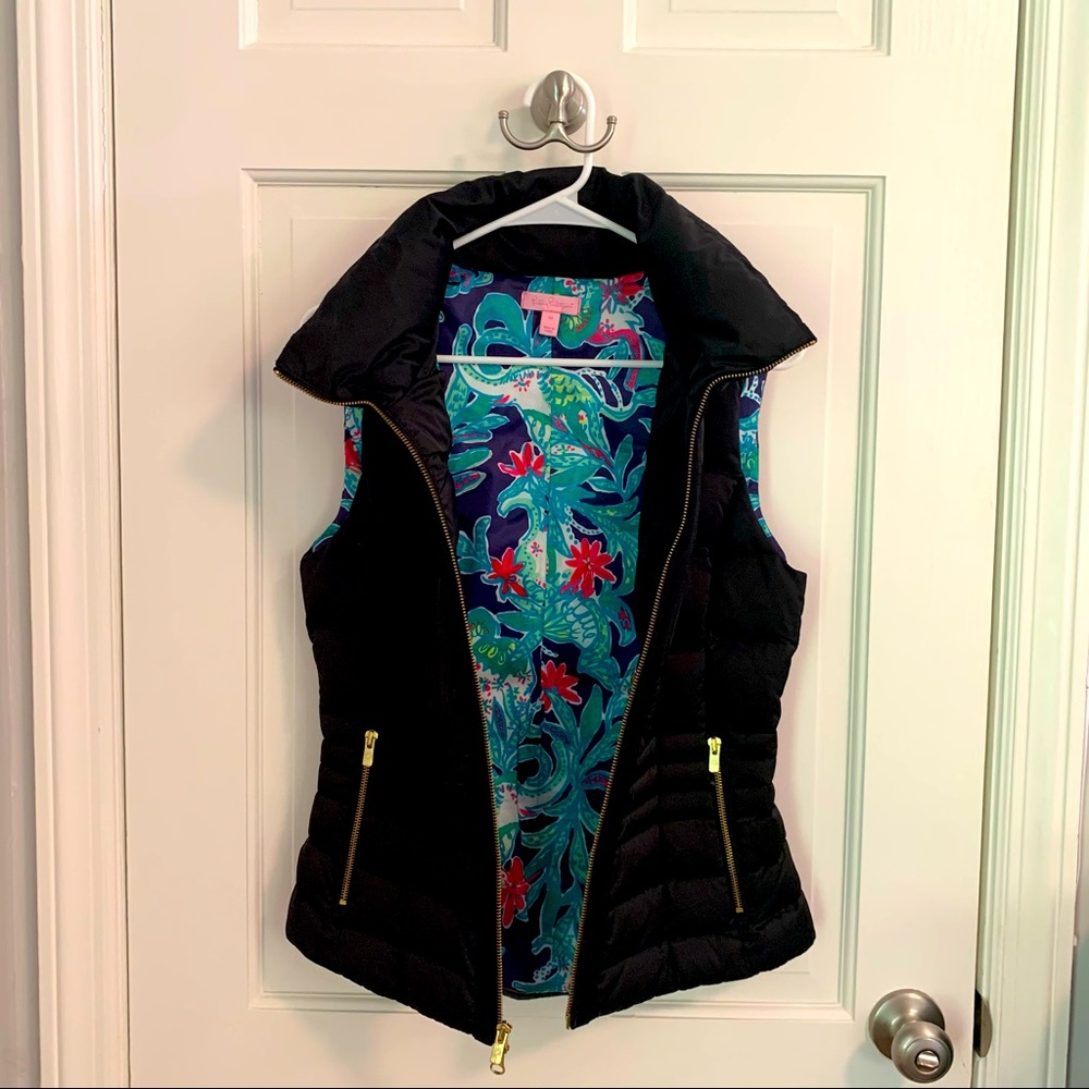 EUC Lilly Pulitzer Syd Vest | Black | Sz M